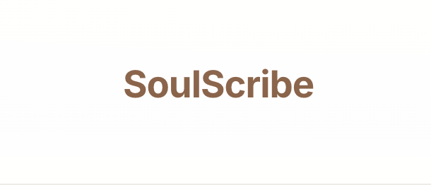 SoulScribe wordmark